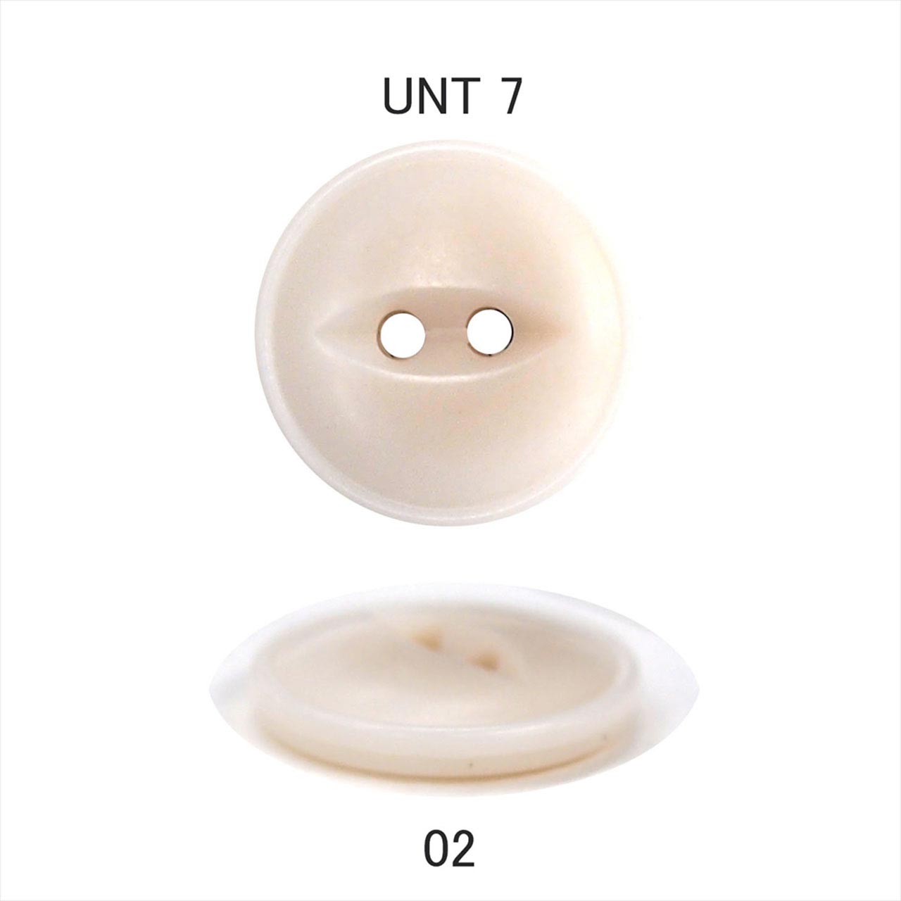 ネコ目 ユアリボタン WHITEシリーズ UNT7